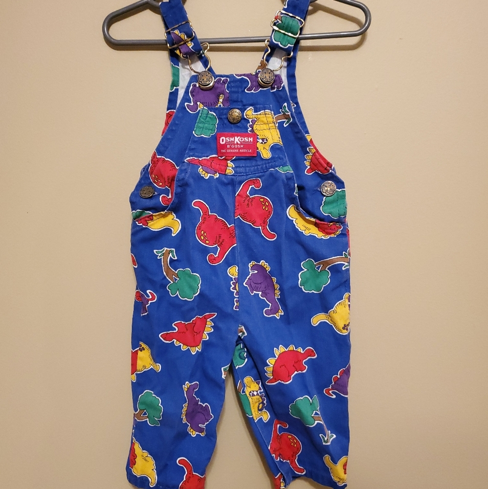 Vintage OshKosh Vestbak Overalls **rare pattern**